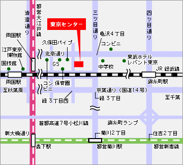 地図：安永東京センター